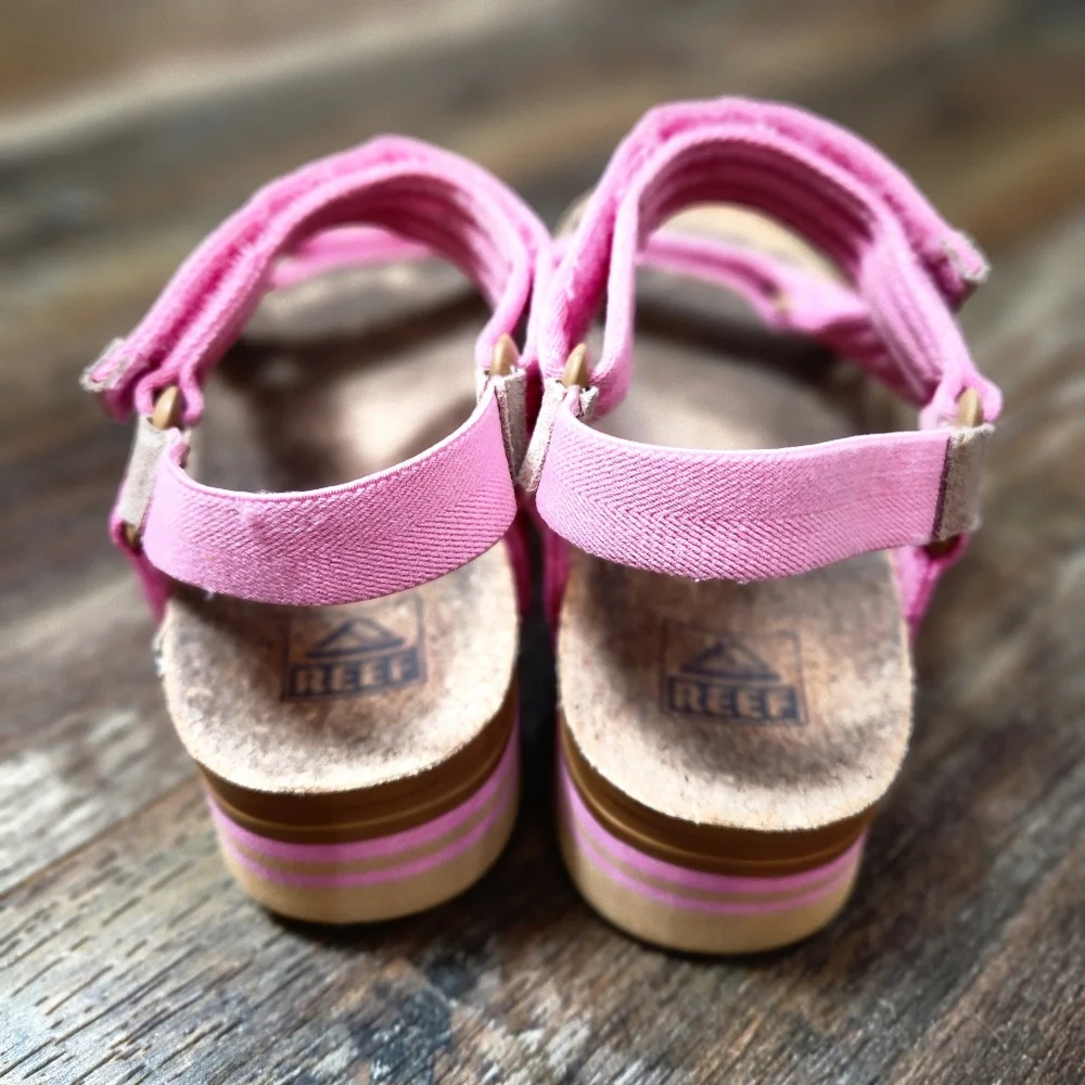 Reef Cushion Rem Hi Sandals in Malibu Pink 9 - Picture 5 of 7